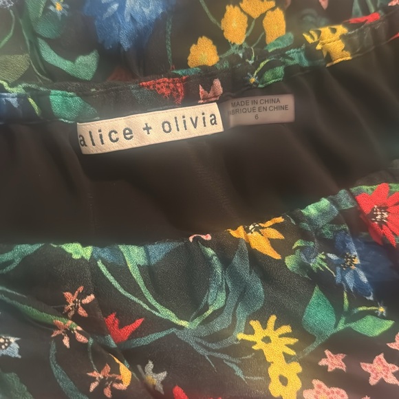 Alice + Olivia Tylie Dress Chelsea Wildflower - Picture 8 of 8